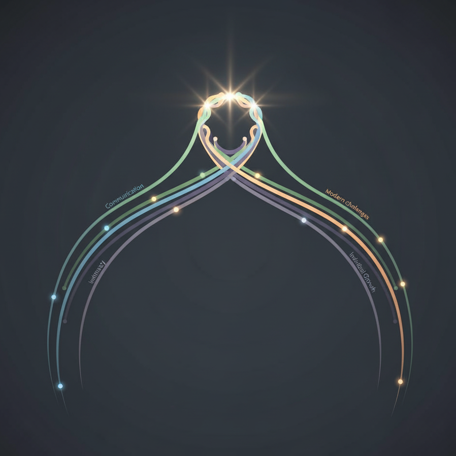 Decorative hanger with glowing lights on a dark background