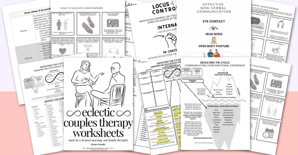 The Practice Pantry: Foundational Couples Therapy Workbook